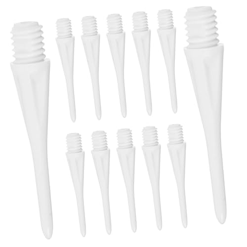 TOYANDONA Soft Tip Points for Electronic Needle Replacement Flight Heads for Long Throwing and Practicing - color: White