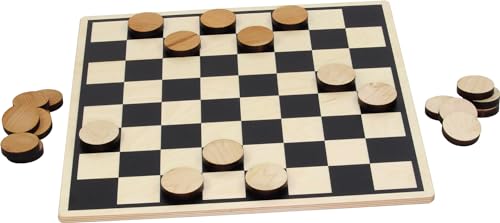 Large Checker Set with Maple & Cherry Checkers - Made in USA