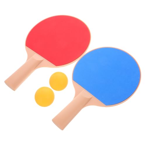Outdoor Table Tennis Bat Kit with Ergonomic Long Handles and Elastic Pong Balls Paddle Rackets for Recreational and Competitive Outdoor Play