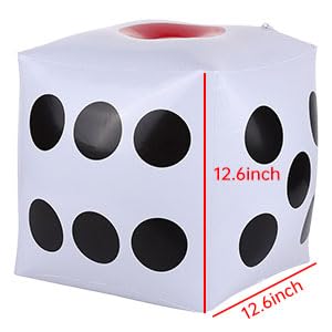 Warmtree 13" Jumbo Inflatable Dice, Pack of 2
