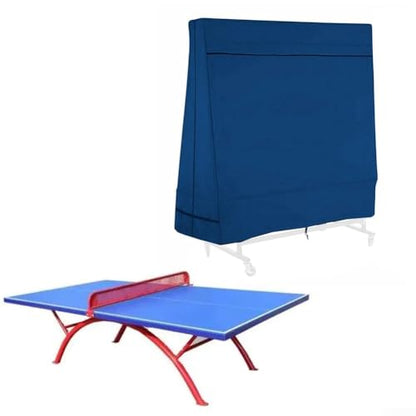 Table Tennis Table Cover Waterproof 600D Oxford for Indoor and Outdoor for ping Pong Tables with Windproof Zippers and All Weather Protection