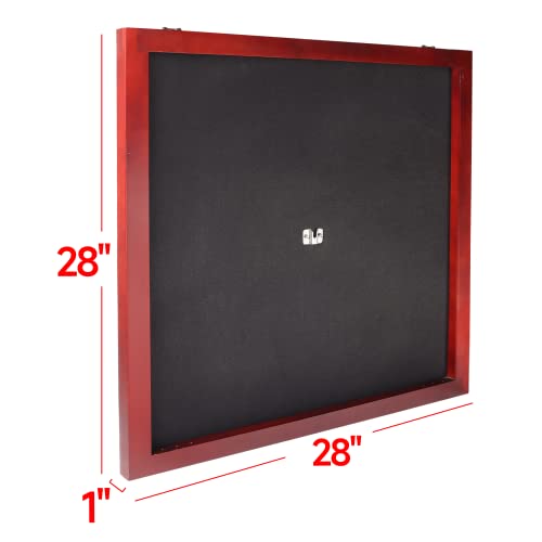 GSE Games & Sports Expert Dart Backboard with Wood Frame and Felt. Wall Protector for Dart Board Surround - color: Mahogany
