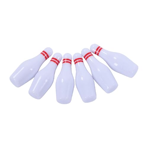 Indoor Bowling Set, Tabletop Bowling Game Mat with 6 Pins and 6 Balls, Foldable Easy to Store, for Family Game Nights and Parties