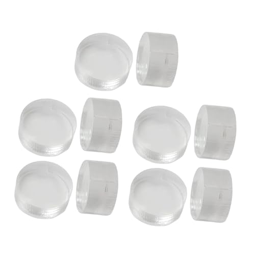 10 Pieces Break Jump Clear Cue Tip Billiard Pool Cue Tip Hard Professional Replacement for Player Billiard Beginners Snooker - color: clear