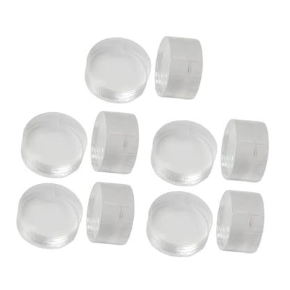 10 Pieces Break Jump Clear Cue Tip Billiard Pool Cue Tip Hard Professional Replacement for Player Billiard Beginners Snooker - color: clear