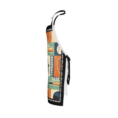 Castle Fairy Cartoon Baseball Kitchen Apron,Bow Knots Waterproof Apron - color: Blue Green Orange