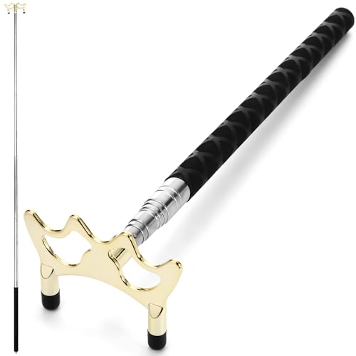 Skylety Pool Cue Snooker Stick Pool Table Accessories Retractable Billiards Cue Rest with Removable Brass Bridge Head - style: Low Bridge Head