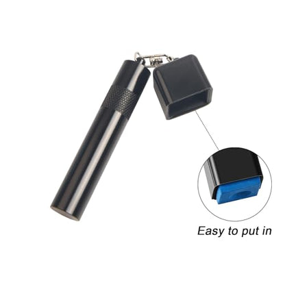 LAKE OF FIRE 3-in-1 Snooker/Pool Cue Tip Shaper with Repair Tool, Cue Tip Storage, and Billiard Chalk Holder - color: Black