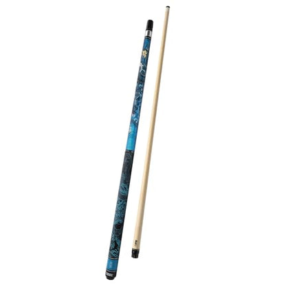 CUESOUL 19oz Pool Cue with Black case,13mm Tip,58inches Mythological Symbols Pattern 4 Styles - color: Tortoise