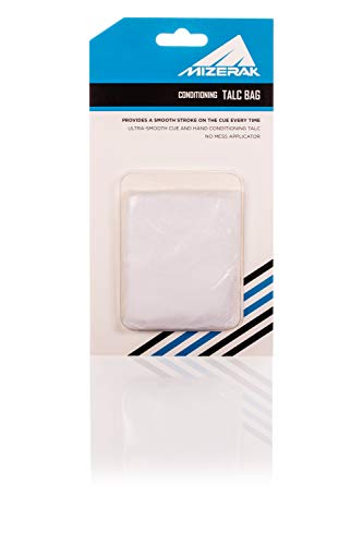 Mizerak Pool Cue Talcum Bag – Grip Powder for Smooth Stroke – Friction-Free Cue Control – No-Mess Application for Billiards