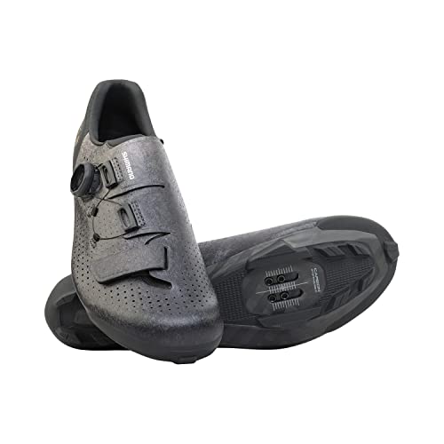 SHIMANO SH-RX801 Men’s Ultralight High Performance Gravel Racing Shoe - color: Black, size: 8.5
