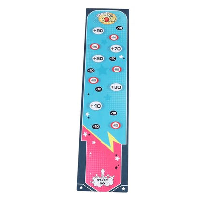 Tabletop Bowling Game Bowling Toy Desktop Set Portable Family Game Mat Indoor Play Strategic Hand Eye Coordination with Anti Slip Plastic Cloth for Kids Teens