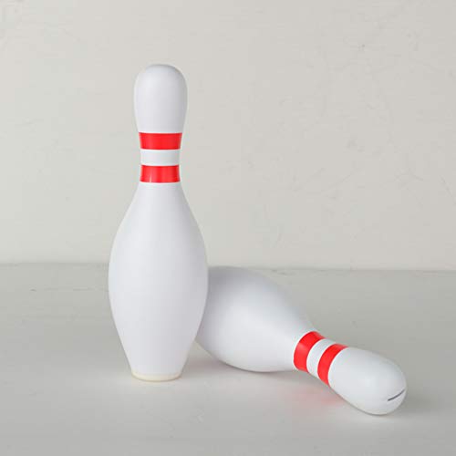 Garneck Bowling Pin Piggy Bank - Unique Plastic Coin Bank for Kids and Toddlers for Home and Office Decor