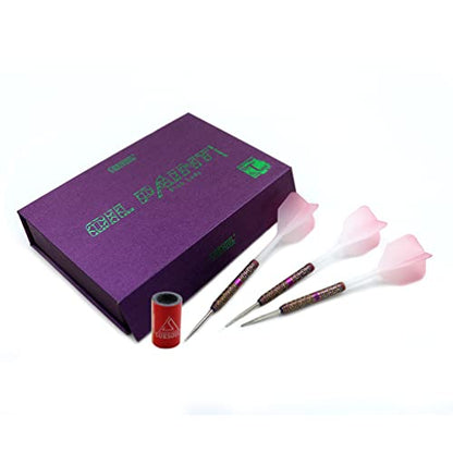 CUESOUL Cocktail/COLA Beer/Draft Beer with Oil Paint Finished-21g/22g/23g Steel Tip 90% Tungsten Dart Set - color: Pink Lady Cocktail-21g