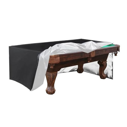 Waterproof Oxford Cloth Cover for Billiard Pool Tables 210D Dust Protection Silver Coating(225x116x82CM) - color: 225x116x82cm