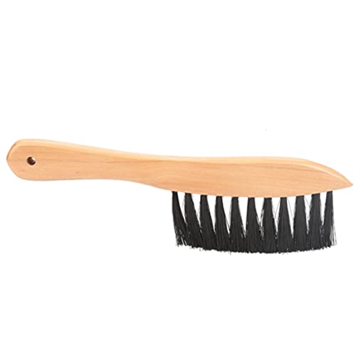 Billiards Pool Table Brush Set, Wood Handle Soft Billiards Brush, Pool Table Cleaning Tools with 2 Brushes for Bed and Corner Rail, for Cleaning