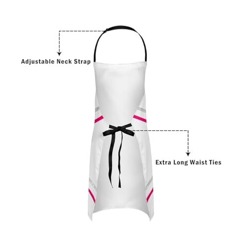Castle Fairy Boy Soccer Kitchen Apron - color: Cheer Rose Pink