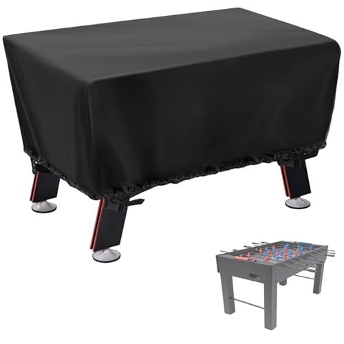 Foosball Table Cover - Waterproof football table Soccer Table Cover Outdoor Indoor Foosballs Table Covers - 57"L×45"W×30"H, Black - size: 57"L×45"W×30"H