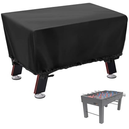 Foosball Table Cover - Waterproof football table Soccer Table Cover Outdoor Indoor Foosballs Table Covers - 57"L×45"W×30"H, Black - size: 57"L×45"W×30"H