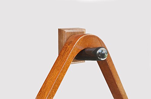 Standard Pool and Billiards Rack Wall Mount (Made In The USA) (Walnut) - color: Walnut