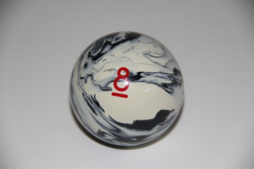 BuyBocceBalls Listing - EPCO Replacement Ball #8 Marbleized Glo Regulation Billiard or Pool Set, 5.75oz, 2.25" diam
