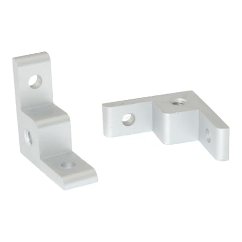 RLECS 4pcs Aluminum Profile Plate Fastener Caster Connector 2020 Right Angle Anchor Wheel Connector Wheel Fastener Set Right Angle Extruded Corner End Panel