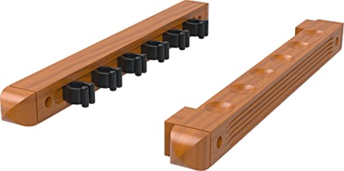 Viper by GLD Products Fat Cat Oak 6 Cue 2-Piece Wall Cue Rack
