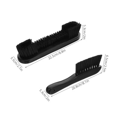 1 Set Pool Table Cleaning Brush Kit Nylon Bristle Tabletop Sweeping Tool for Felt and Rail Cleaning Essential Billiards Accessories for Home Use