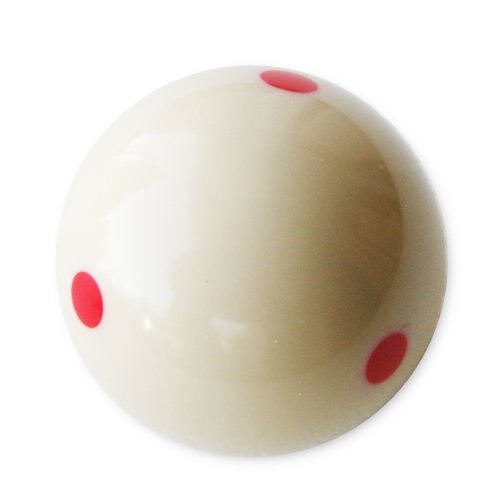 6 Dot Measle Pool Cue Training Ball (2 1/4-Inch, White)