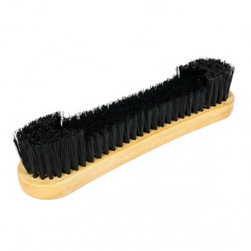 Billiard Table Felt Cleaning Brush with Soft Polyester Bristles and Wooden Handle for Pool Table Maintenance - size: 11.81 x 2.56 x 1.38 in