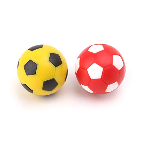 2 Pack Miniature Foosball Balls Replacements Table Soccer Balls 36mm Soccer Foosalls Regular Size Foosball Set of 2
