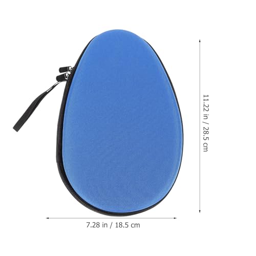 Hemoton Table Tennis Paddle Case Racket Storage Bag Eva Hard Shell Protective Cover Blue Portable Sports Fixed Bag for Ping Pong Paddle and Ball