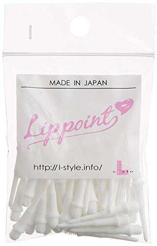 Lstyle Dart Tips: Original Lippoint - Soft Tip Dart Points - 2BA Thread - Regular Length - White