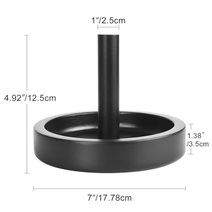 Wood Cone Talc Bowl Cone Chalk Holder for Pool/Billiards Table - color: Black