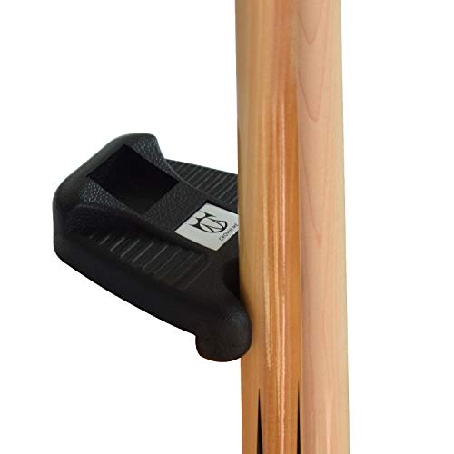 CROWN ME Cue Hoder, Portable Weighted Billiard Cue Rack with Chalk Holder, 2 Holes - style: 2 Holes