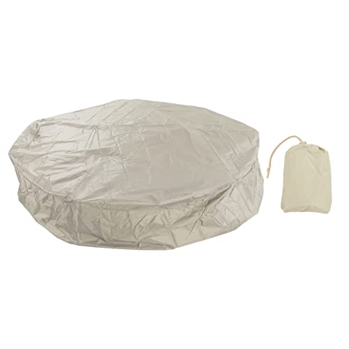 P ing Pong Table Cover Outdoor Water Proof, 190 Coating Dust Cover for Table Tennis, Drawstring Style (155X75x150cm), Ideal for Outdoor Courtyard (Beige) - color: Beige, size: 190*90cm