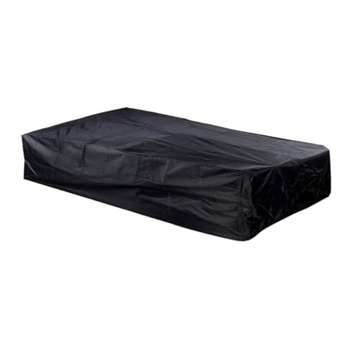 Heavy Duty Snooker Pool Table Dust Cover Anti-UV Tear Resistant Polyester Fabric Outdoor Furniture Cover Black (160 * 115 * 50cm)