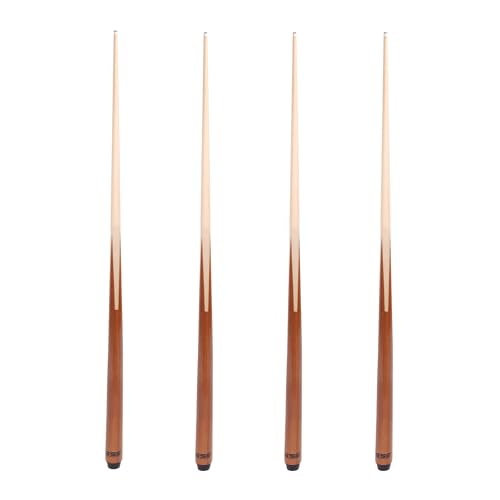 GSE Games & Sports Expert 36"/42"/48"/52"/58" 1-Piece Canadian Maple Billiard Pool Cue Sticks, Hardwood Billiard House Bar Pool Cue - size: 58-Inch, style: 4 Pack