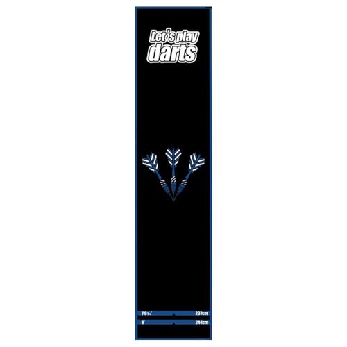 Dart Board Mat,Portable Floor Protection with Throw Line Non-Slip - Darts Distance Mat,for Game Room Recreation Center Sports Club Office Basement Garage - size: B