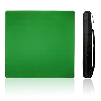 Mahjong Mat, Mahjong Table Mat with Black Carrying Bag,Rubber Anti Slip Game Mat and Noise Reducing Table Cover for Mahjong,Dominoes,Poker,Card,Board Games Table Mat (Green, 31.5 Inches) - color: Green