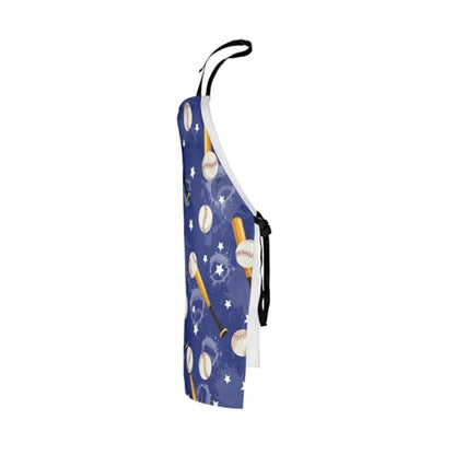 Manfei Volleyball Kids Kitchen Apron - color: Chic Blue