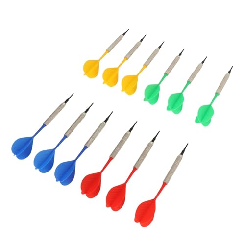 RiToEasysports Soft Tip Dartboard, Professional Plastic Dart Set for All Levels 12 Piece Complete for Home Bar Recreation Beginners and Experts