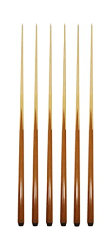 HAN'S DELTA Set of 6 Pool Cues 36"/42"/48"/57" Real 4-Prong House Bar Billiard Pool Cue Stick - color: 6 Cues(42")