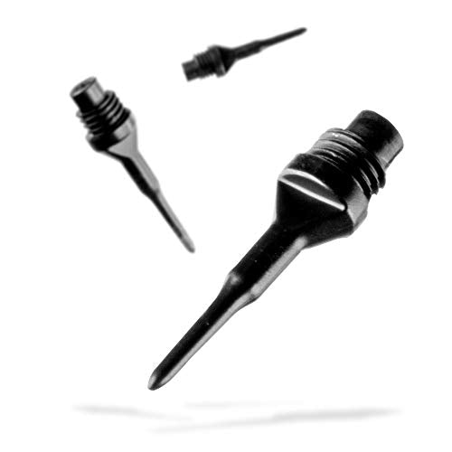 Viper Dart Accessory: Tufflex II 1/4" Thread Soft Tip Dart Points, Black (100 and 500 Packs) - size: 500 Pack
