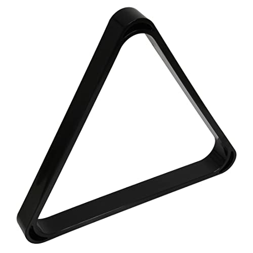 OKKO Billiard Snooker Table Deluxe Heavy-Duty Plastic Triangle Rack Black for 2 1/16” Snooker Balls