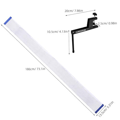 Retractable Pong Net Table Tennis Net and Post Set for Table Tennis Strap