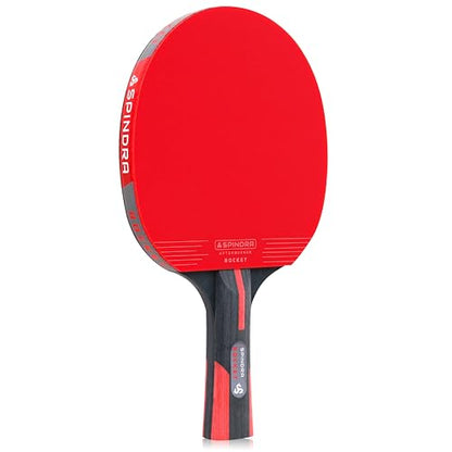 Rocket Performance Level Ping Pong Paddle, Intermediate/Advanced Table Tennis Paddle with 2MM Offensive Rubber, 2MM Afterburner Sponge, Included Protective Case to Accelerate Your Game
