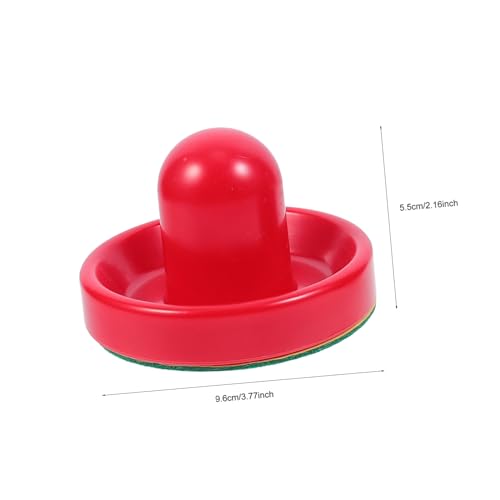 Totority Air Hockey Pushers and Plastic Pucks Replacement Accessories for Game Tables Lightweight High Impact Resistant Plastic Hockey Parts in Blue Black Red and Light Green Includes Pucks