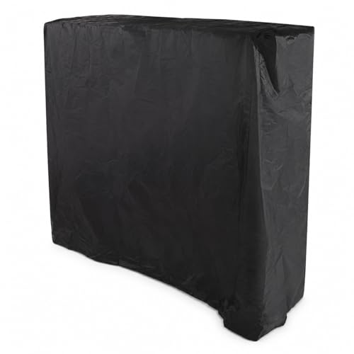 Ping Pong Table Cover, Waterproof Dustproof Outdoor Zippered 210 Silver Coated Polyester 155x75x150cm - Heavy Duty Protection, Tear Resistant, Patio Table Tennis Accessories