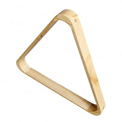 Solid Wood Billiard Triangle Rack for Standard Pool Balls - Durable Wooden Frame for 8-Ball & 9-Ball Games - color: Silver